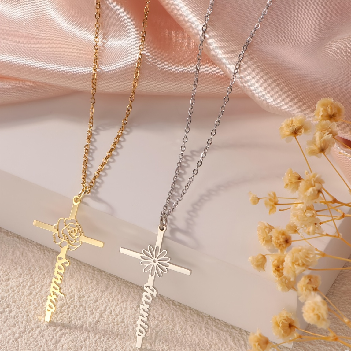 Персонализированное ожерелье с – обзор и цена Birth Flower Necklace