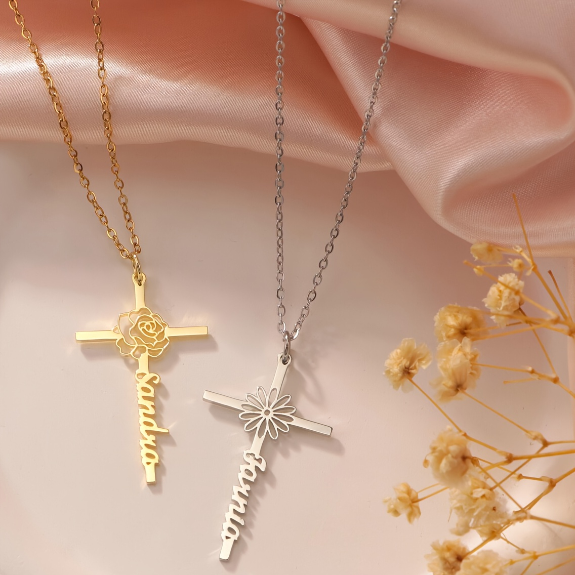 Персонализированное ожерелье с – обзор и цена Birth Flower Necklace