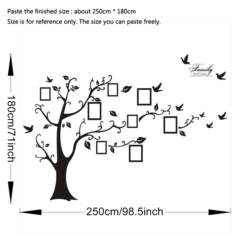 Большие фото-наклейки на стену – обзор и цена Family Tree Print