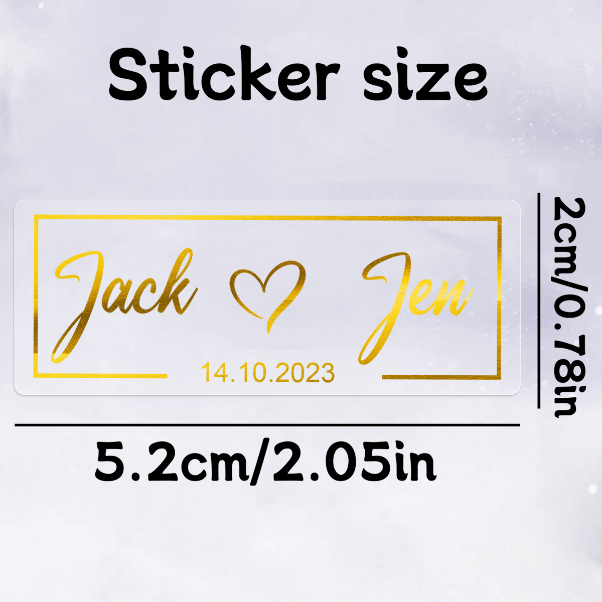 30-240 шт. Прозрачные свадебны – обзор и цена Personalised Candle Label