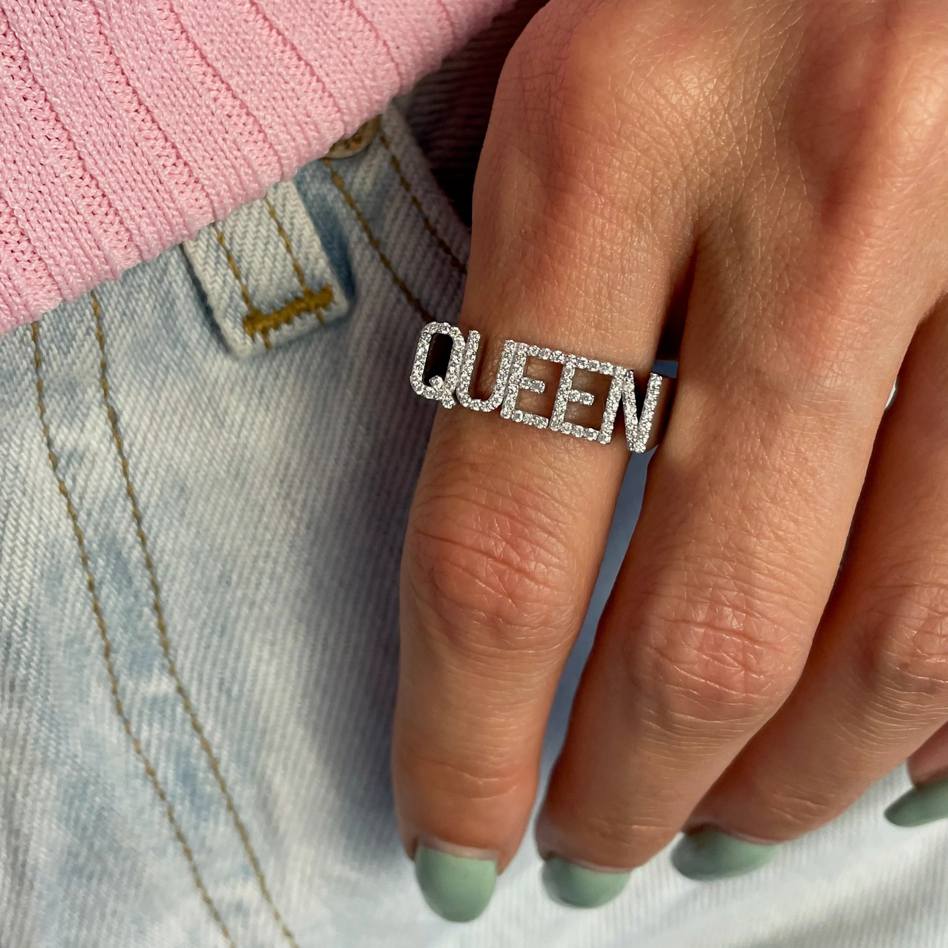 3D-кольцо с именем на заказ, к – обзор и цена Initial Ring Custom