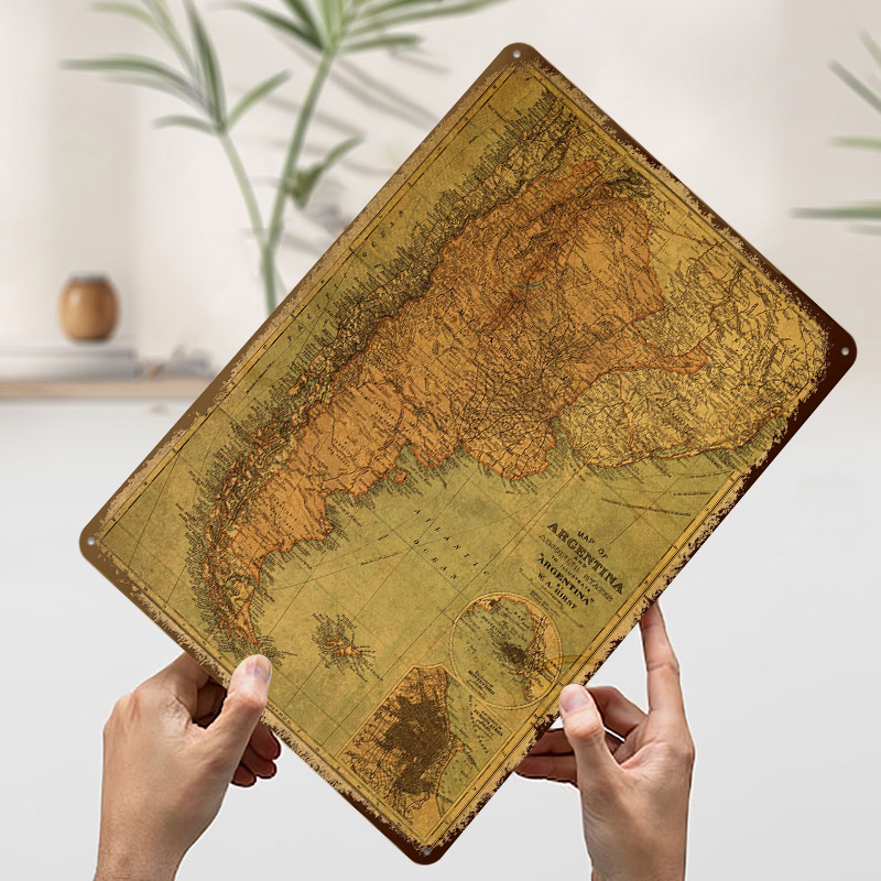 Винтажная карта Аргентины: жес – обзор и цена Custom Map Poster