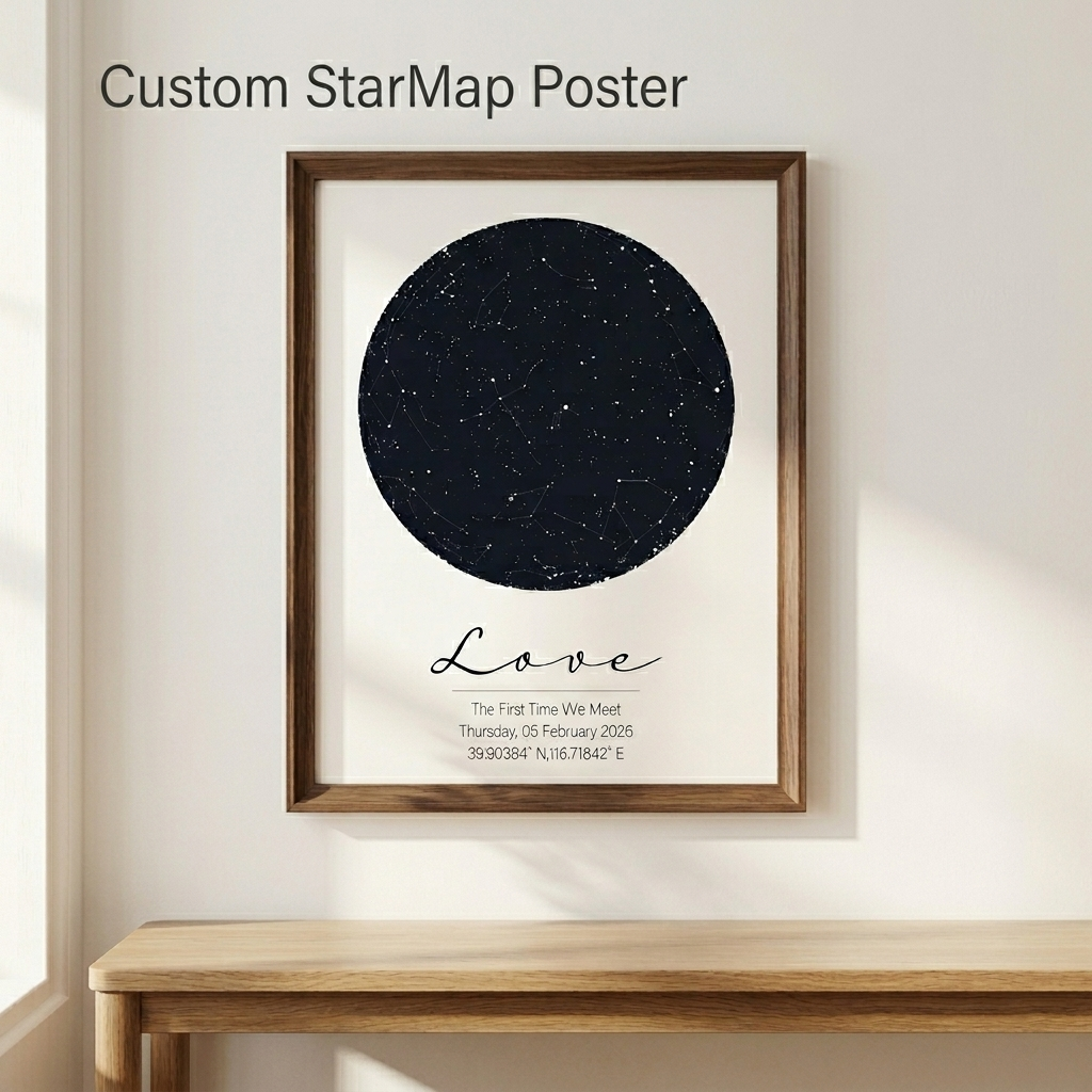 Персонализированная картина на – обзор и цена Custom Star Map