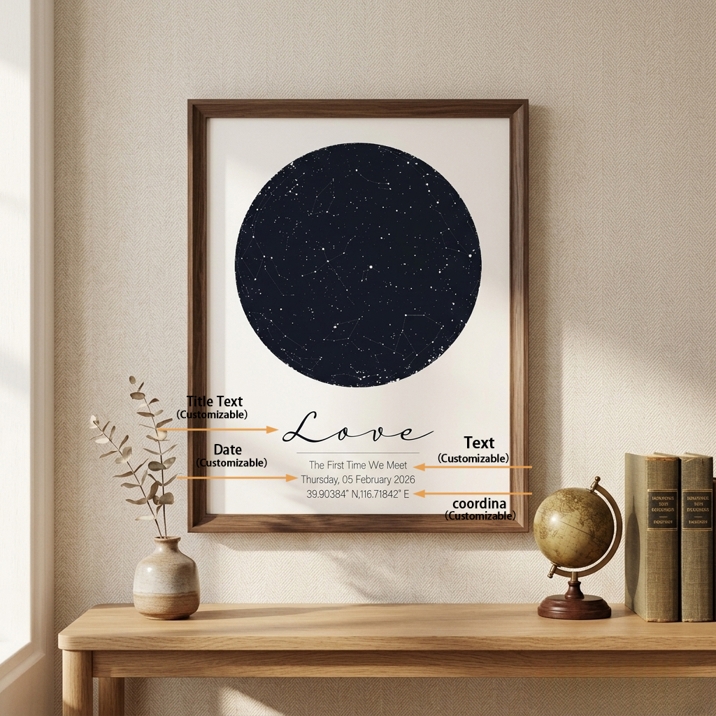 Персонализированная картина на – обзор и цена Custom Star Map