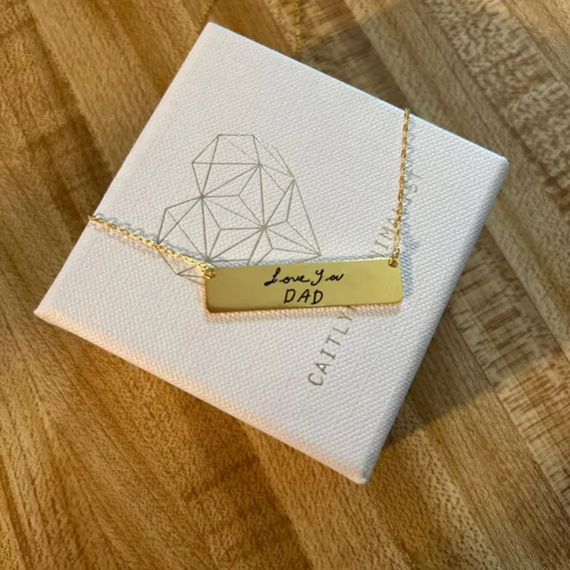 Ожерелье с подвеской из нержав – обзор и цена Handwriting Necklace Bar