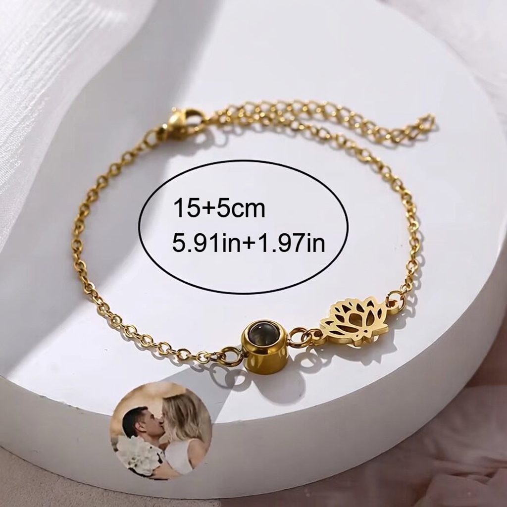 Браслет с индивидуальной фотоп – обзор и цена Birth Flower Necklace