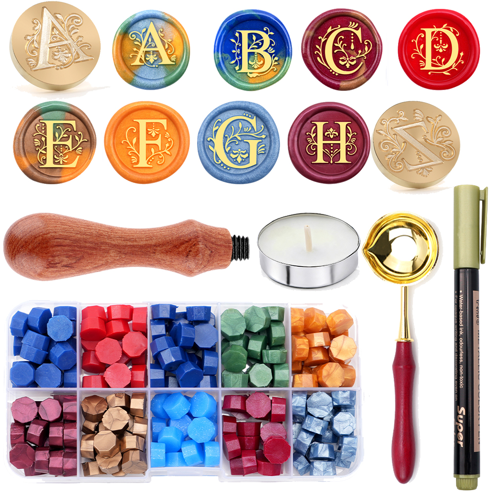 Набор восковых печатей с буква – обзор и цена Wax Seal Letter Kit