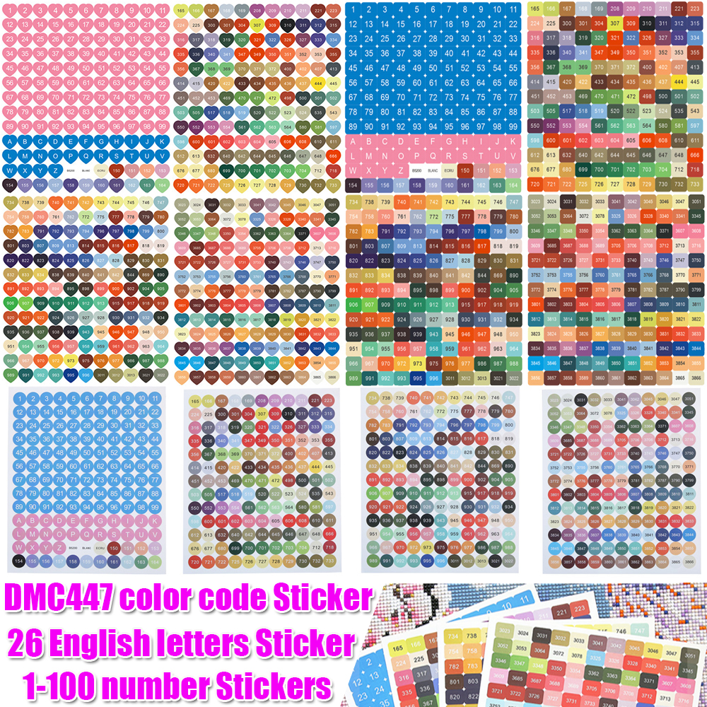 DMC цвета, наклейки с номером  – обзор и цена Photo Mosaic Print