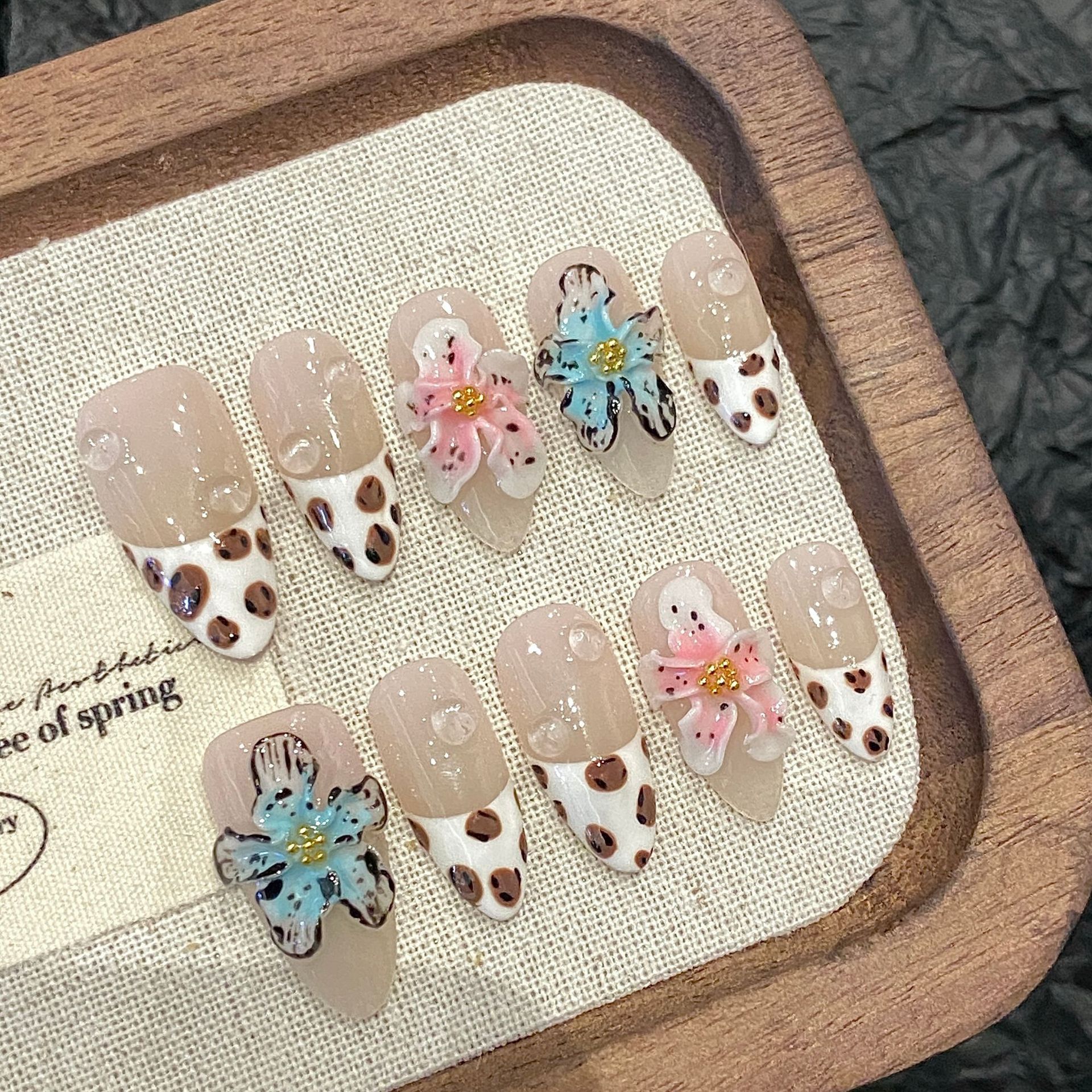 10 шт. глянцевые миндалевидные – обзор и цена Pressed Flower Art