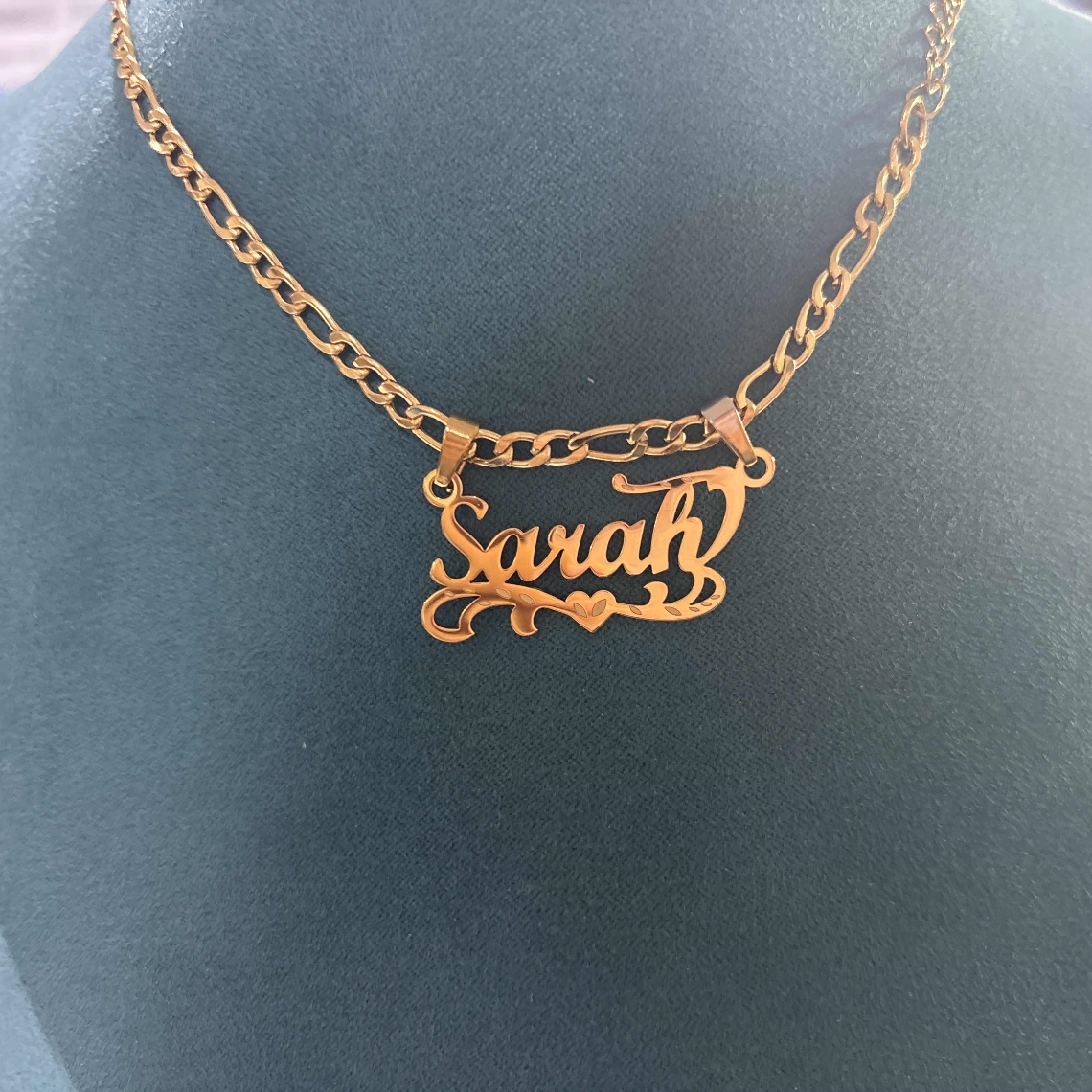 Цепочка Фигаро на заказ, ожере – обзор и цена Name Necklace Custom