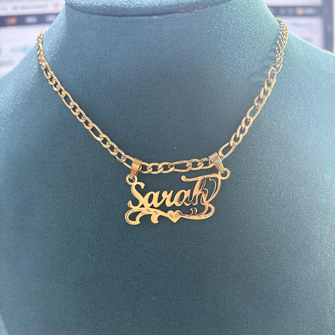 Цепочка Фигаро на заказ, ожере – обзор и цена Name Necklace Custom