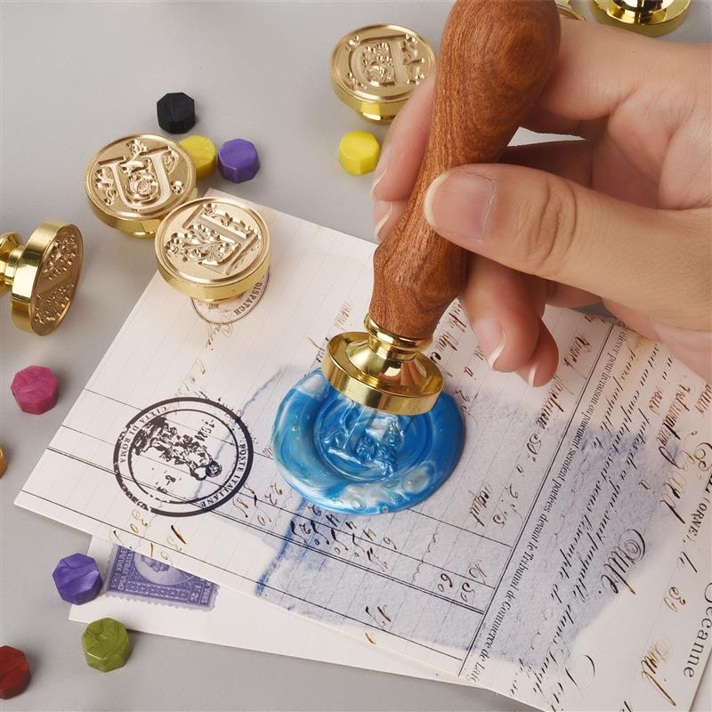 Винтажный сургучный штамп A-Z, – обзор и цена Wax Seal Letter Kit