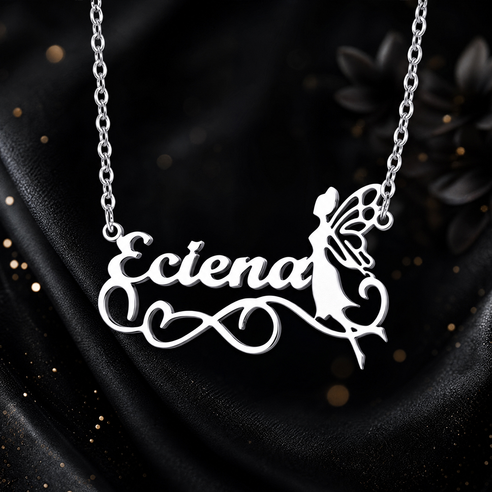 Ожерелье с именем в виде бабоч – обзор и цена Name Necklace Custom