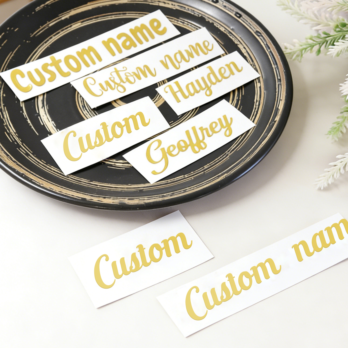 Наклейки с индивидуальным диза – обзор и цена Personalised Candle Label